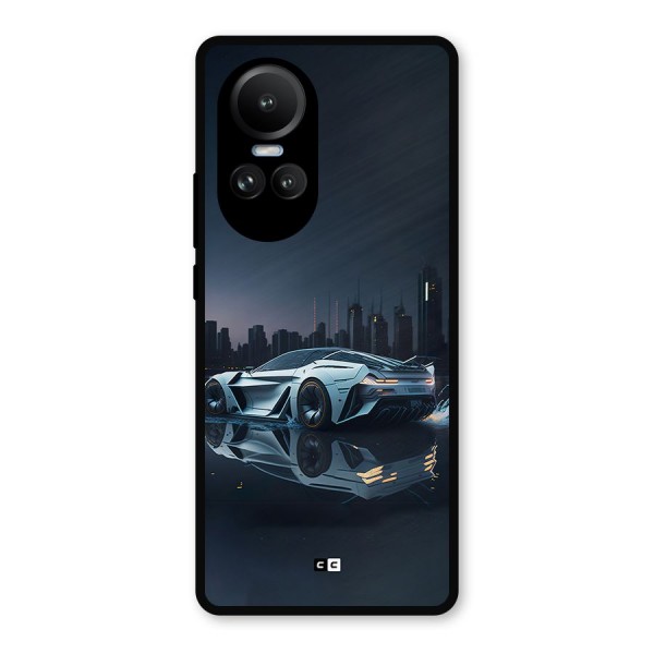 Car of Future Metal Back Case for Oppo Reno10