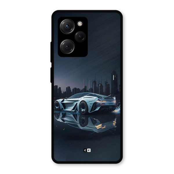 Car of Future Metal Back Case for Poco X5 Pro