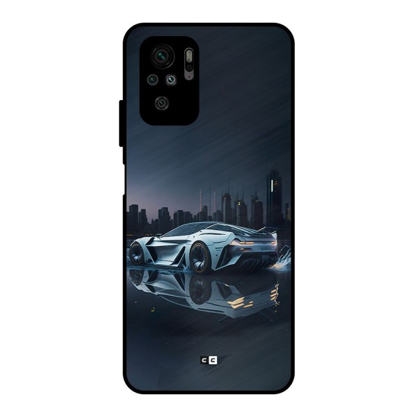 Car of Future Metal Back Case for Redmi Note 10