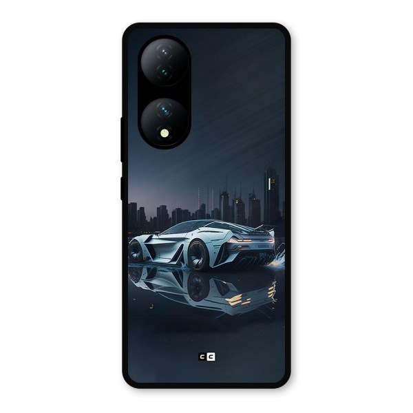 Car of Future Metal Back Case for Vivo T2