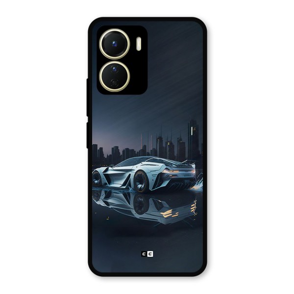 Car of Future Metal Back Case for Vivo Y16