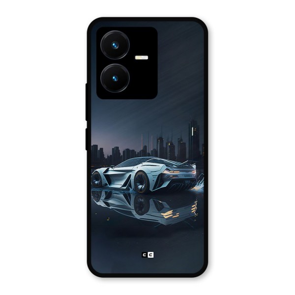 Car of Future Metal Back Case for Vivo Y22s