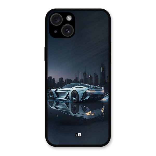 Car of Future Metal Back Case for iPhone 15 Plus