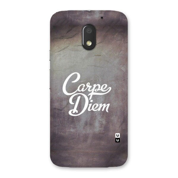 Carpe Diem Rugged Back Case for Moto E3 Power