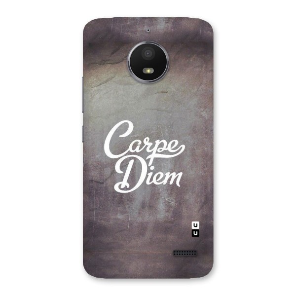 Carpe Diem Rugged Back Case for Moto E4