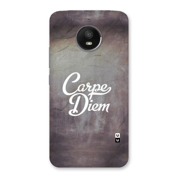 Carpe Diem Rugged Back Case for Moto E4 Plus