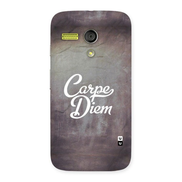 Carpe Diem Rugged Back Case for Moto G