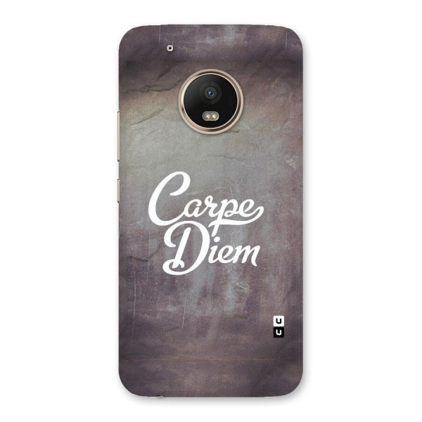 Carpe Diem Rugged Back Case for Moto G5 Plus