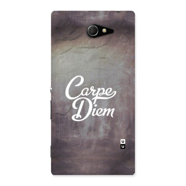 Carpe Diem Rugged Back Case for Sony Xperia M2