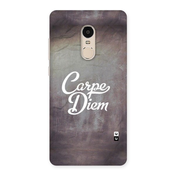 Carpe Diem Rugged Back Case for Xiaomi Redmi Note 4