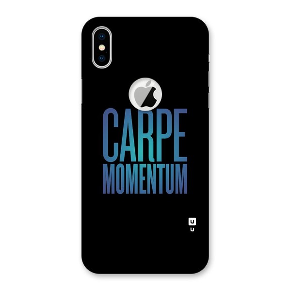 Carpe Momentum Back Case for iPhone XS Logo Cut