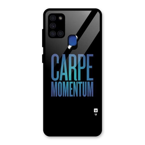 Carpe Momentum Glass Back Case for Galaxy A21s