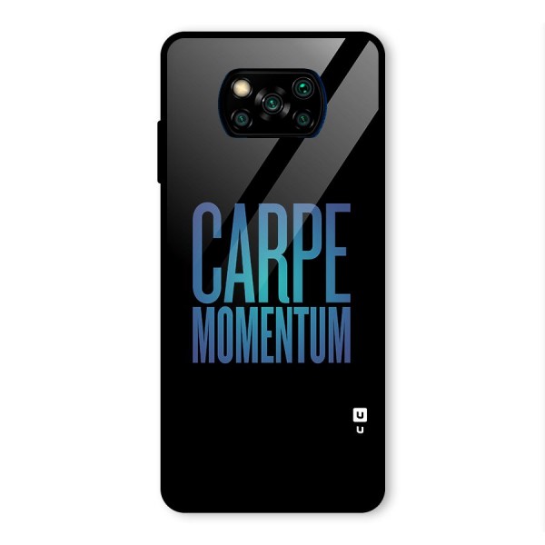 Carpe Momentum Glass Back Case for Poco X3 Pro