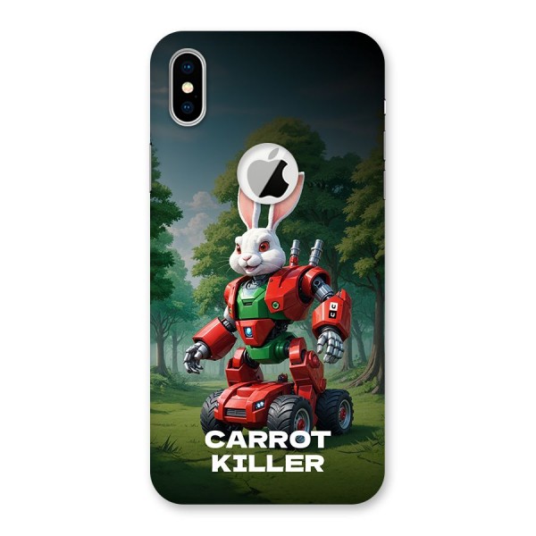 Carrot Killer Back Case for iPhone XS Logo Cut