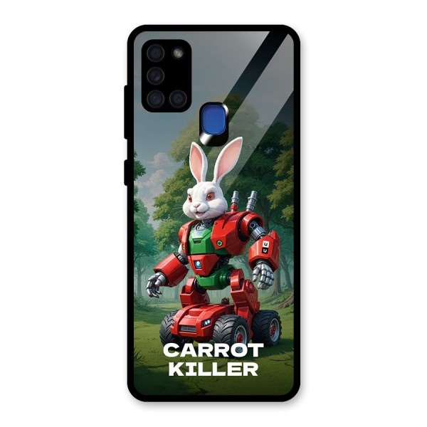 Carrot Killer Glass Back Case for Galaxy A21s