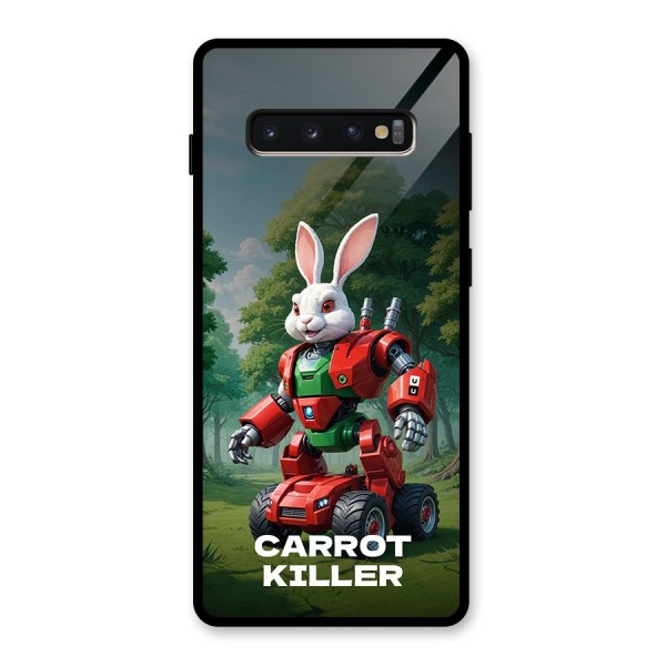 Carrot Killer Glass Back Case for Galaxy S10 Plus