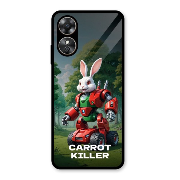 Carrot Killer Glass Back Case for Oppo A17