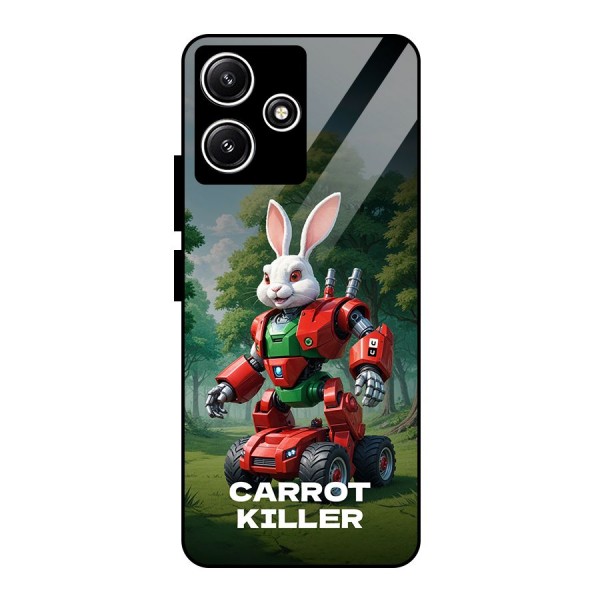 Carrot Killer Glass Back Case for Poco M6 Pro