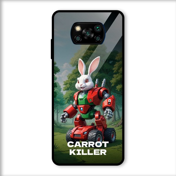 Carrot Killer Glass Back Case for Poco X3