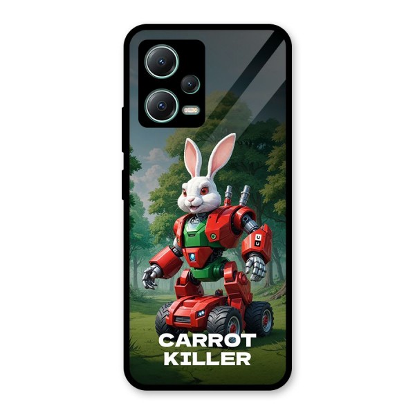 Carrot Killer Glass Back Case for Poco X5