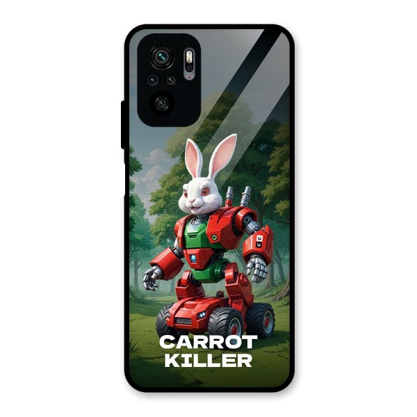 Carrot Killer Glass Back Case for Redmi Note 10S