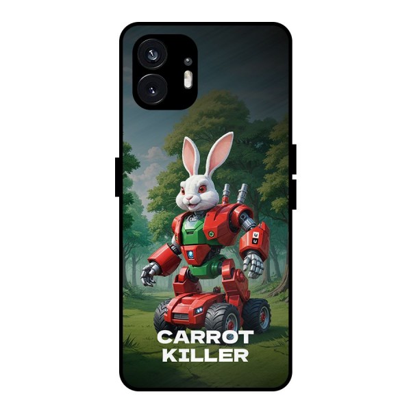 Carrot Killer Metal Back Case for Nothing Phone 2