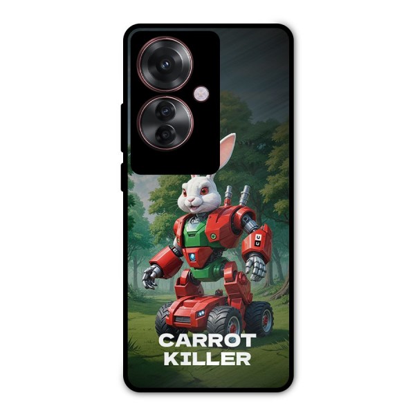 Carrot Killer Metal Back Case for Oppo F25 Pro