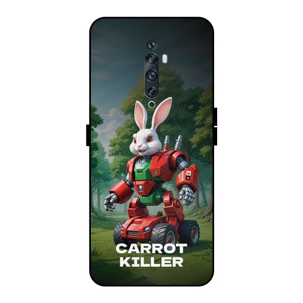 Carrot Killer Metal Back Case for Oppo Reno2 F