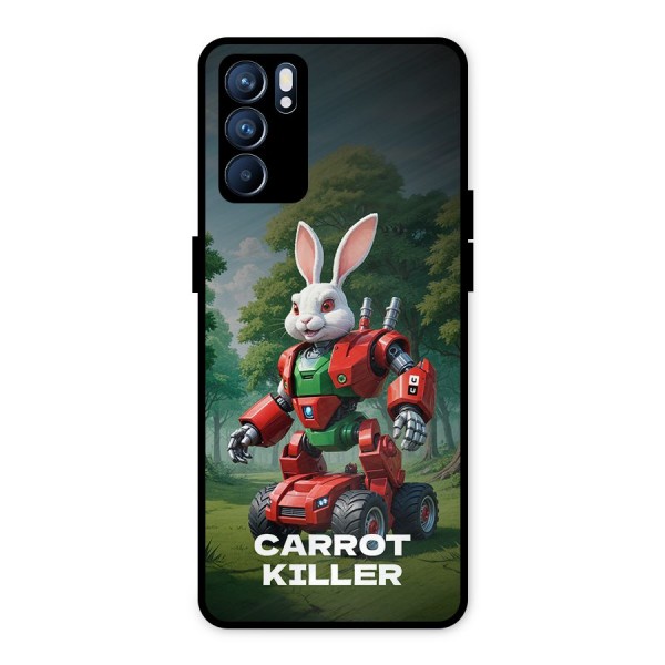 Carrot Killer Metal Back Case for Oppo Reno6 5G