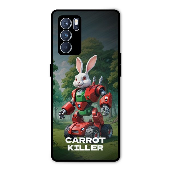 Carrot Killer Metal Back Case for Oppo Reno6 Pro 5G