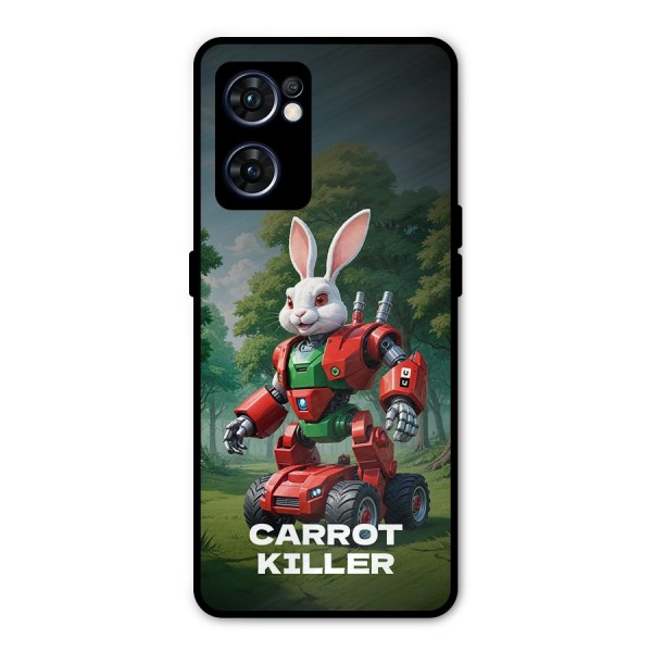 Carrot Killer Metal Back Case for Oppo Reno7 5G