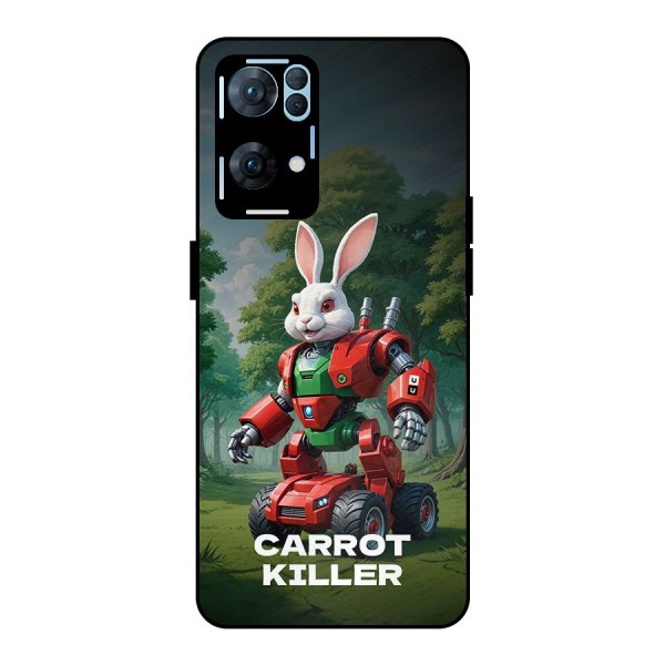 Carrot Killer Metal Back Case for Oppo Reno7 Pro 5G