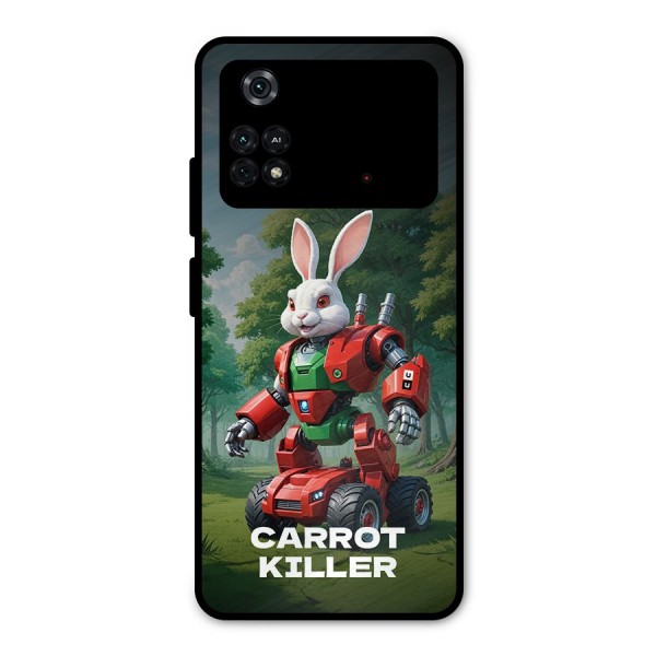 Carrot Killer Metal Back Case for Poco M4 Pro 4G