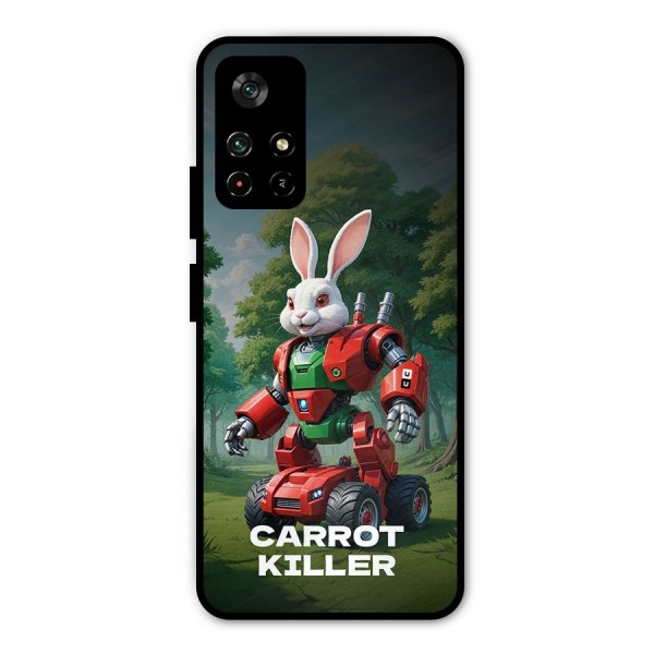 Carrot Killer Metal Back Case for Poco M4 Pro 5G