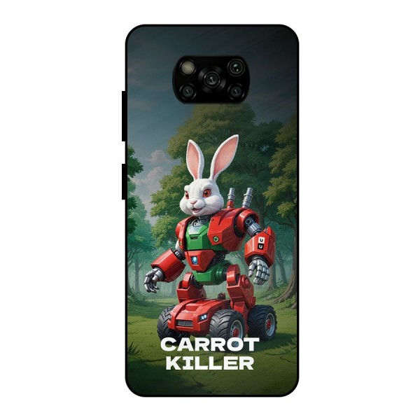 Carrot Killer Metal Back Case for Poco X3