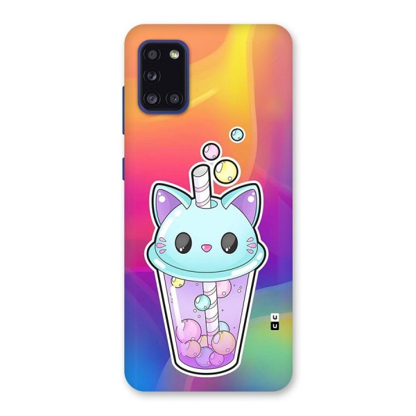 Cat Drink Back Case for Galaxy A31