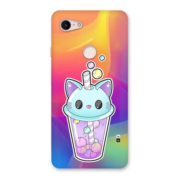 Cat Drink Back Case for Google Pixel 3 XL