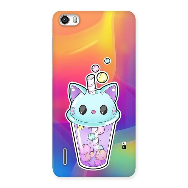 Cat Drink Back Case for Honor 6