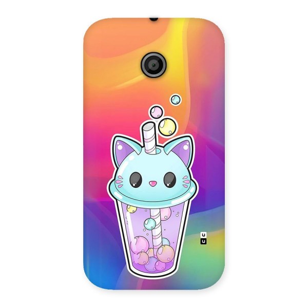 Cat Drink Back Case for Moto E