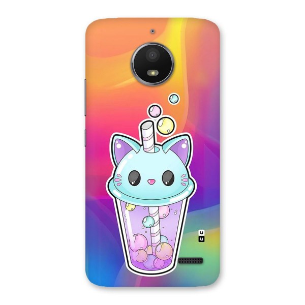 Cat Drink Back Case for Moto E4