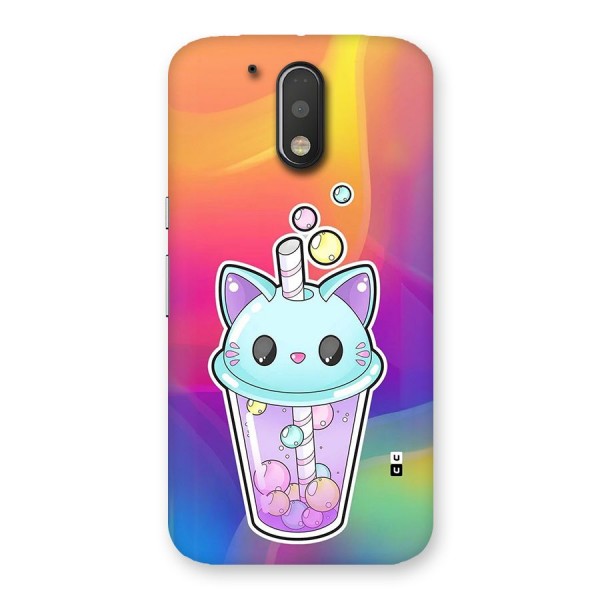 Cat Drink Back Case for Moto G4