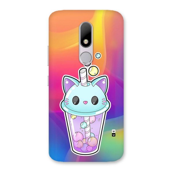 Cat Drink Back Case for Moto M