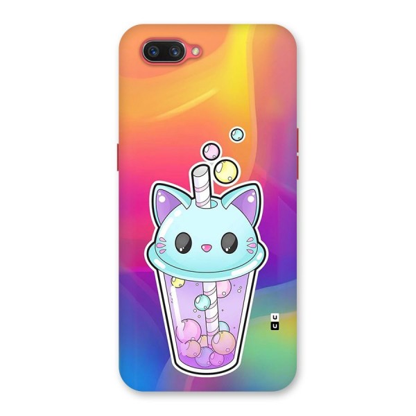 Cat Drink Back Case for Oppo A3s