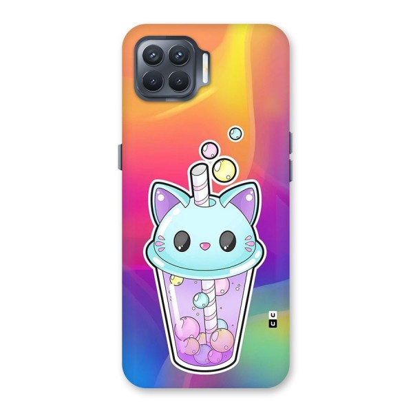 Cat Drink Back Case for Oppo F17 Pro