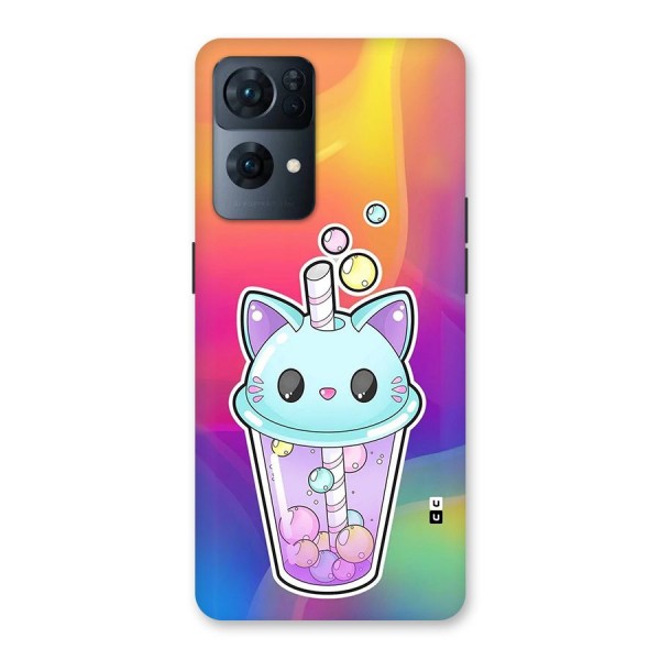 Cat Drink Back Case for Oppo Reno7 Pro 5G