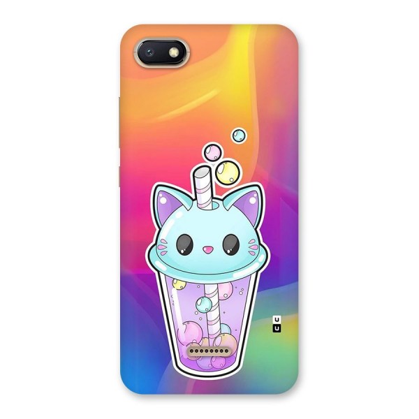 Cat Drink Back Case for Redmi 6A