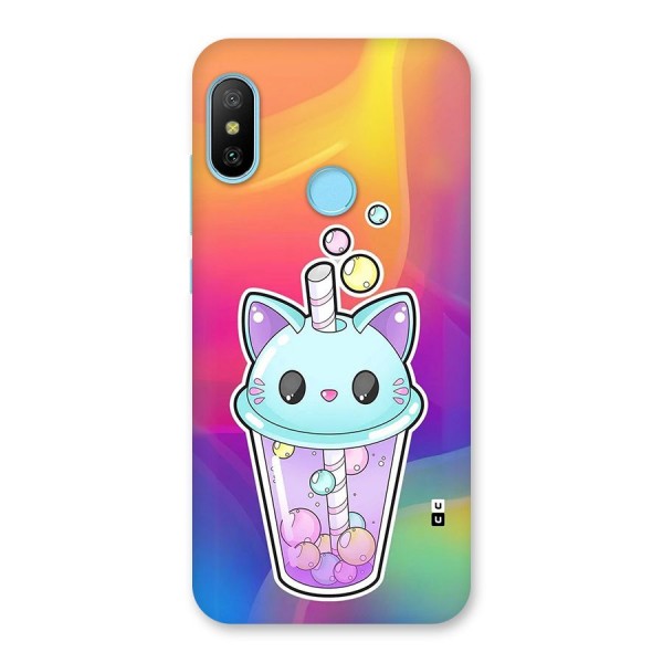 Cat Drink Back Case for Redmi 6 Pro