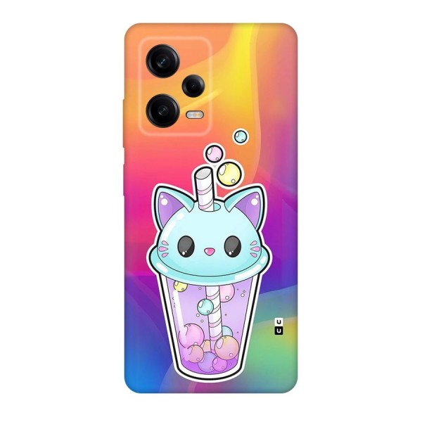 Cat Drink Back Case for Redmi Note 12 Pro