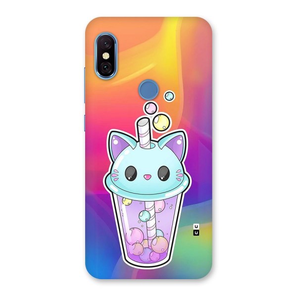 Cat Drink Back Case for Redmi Note 6 Pro