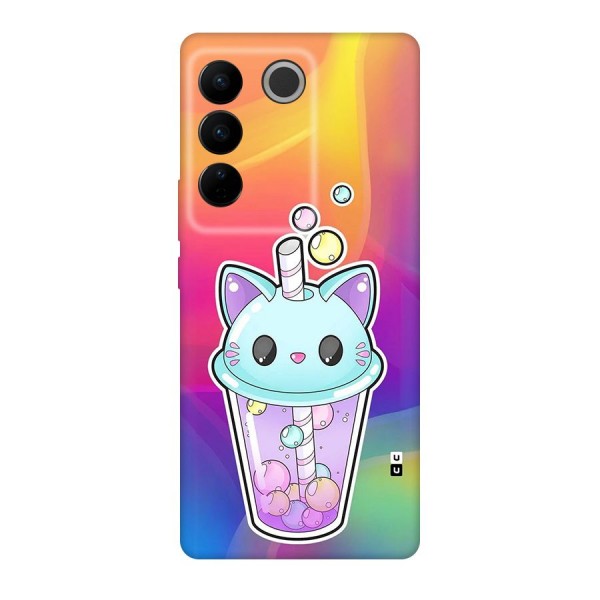 Cat Drink Back Case for Vivo V27